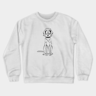 Sketch Funny dog Golden Retriever Crewneck Sweatshirt